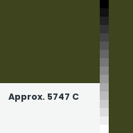 Color chip: Approx. 5747 C