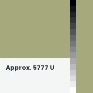 Color chip: Approx. 5777 U