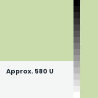 Color chip: Approx. 580 U