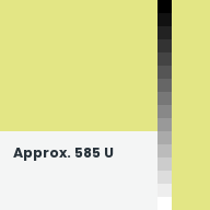 Color chip: Approx. 585 U
