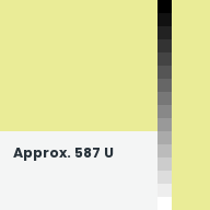 Color chip: Approx. 587 U