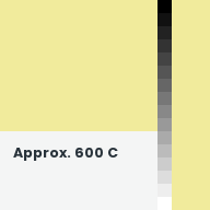 Color chip: Approx. 600 C