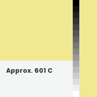 Color chip: Approx. 601 C