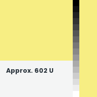 Color chip: Approx. 602 U