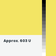 Color chip: Approx. 603 U