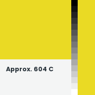 Color chip: Approx. 604 C
