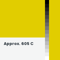 Color chip: Approx. 605 C