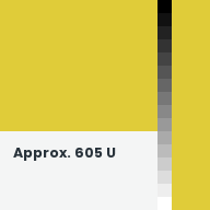 Color chip: Approx. 605 U