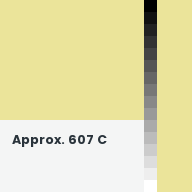 Color chip: Approx. 607 C