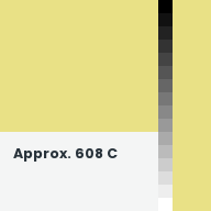 Color chip: Approx. 608 C