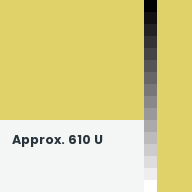 Color chip: Approx. 610 U