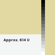 Color chip: Approx. 614 U