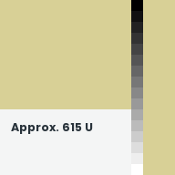 Color chip: Approx. 615 U