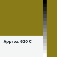 Color chip: Approx. 620 C