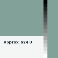 Color chip: Approx. 624 U