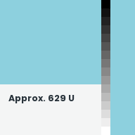 Color chip: Approx. 629 U