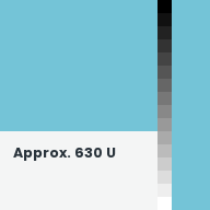 Color chip: Approx. 630 U