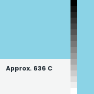 Color chip: Approx. 636 C