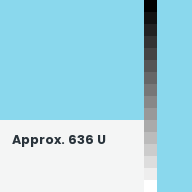 Color chip: Approx. 636 U