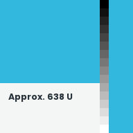 Color chip: Approx. 638 U
