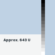 Color chip: Approx. 643 U