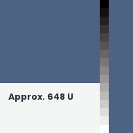 Color chip: Approx. 648 U