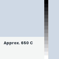 Color chip: Approx. 650 C