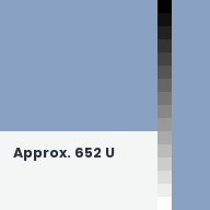 Color chip: Approx. 652 U