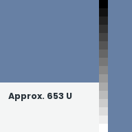 Color chip: Approx. 653 U