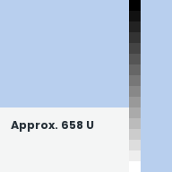 Color chip: Approx. 658 U