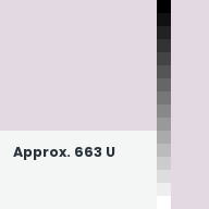 Color chip: Approx. 663 U