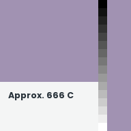 Color chip: Approx. 666 C