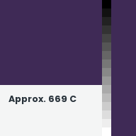 Color chip: Approx. 669 C