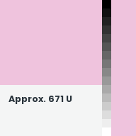 Color chip: Approx. 671 U