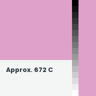 Color chip: Approx. 672 C