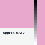 Color chip: Approx. 672 U