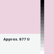 Color chip: Approx. 677 U