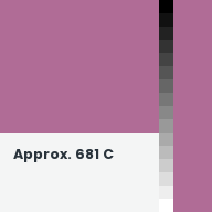 Color chip: Approx. 681 C