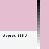 Color chip: Approx. 685 U