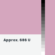 Color chip: Approx. 686 U