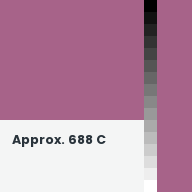 Color chip: Approx. 688 C