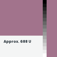 Color chip: Approx. 688 U