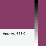 Color chip: Approx. 689 C