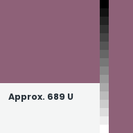 Color chip: Approx. 689 U