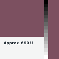 Color chip: Approx. 690 U