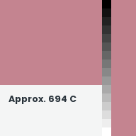 Color chip: Approx. 694 C