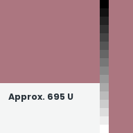 Color chip: Approx. 695 U