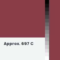 Color chip: Approx. 697 C