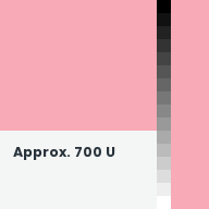 Color chip: Approx. 700 U