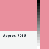Color chip: Approx. 701 U